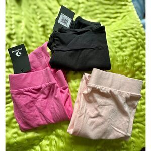 Converse Girls High Rise Leggings Bundle 3 included Size Large
